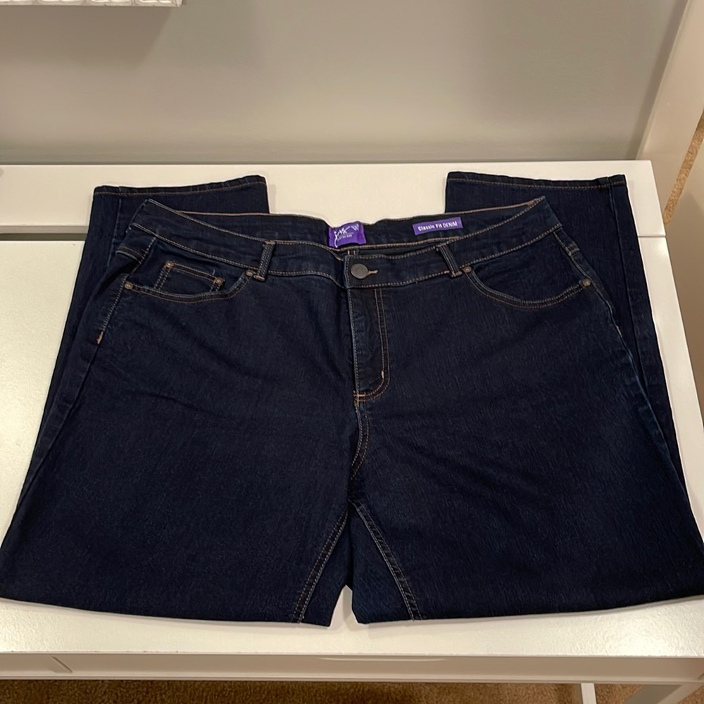 Just My Size women’s dark wash plus size jeans size 20 petite